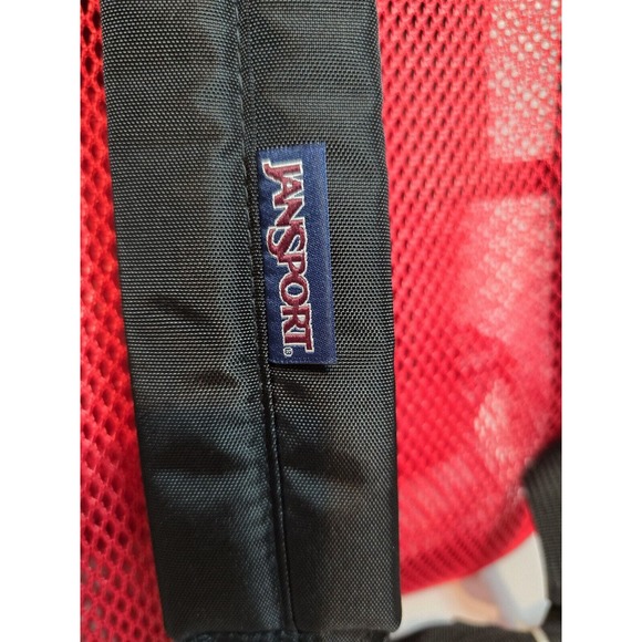 New JanSport Red Mesh Pack - See-Through Backpack Stadium School Security Disney - Picture 4 of 6